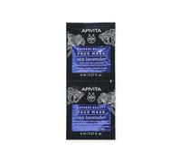 Apivita Masque Visage Lavande de mer Hydratant et Anti-pollution 2x8 ml