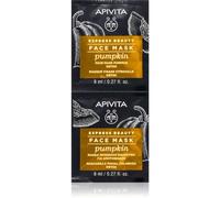 Apivita Express Beauty Pumpkin Masque Visage Détoxifiant 2 X 8 Ml