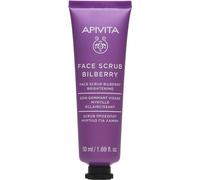 Apivita Face Scrub Bilberry Exfoliating Cream For Radiance With Blueberry 50ml