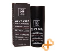 APIVITA Homme Soin Visage Et Yeux Crème 50ml Anti Ride Anti Fatigue Cardamome