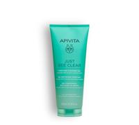 Apivita Just Bee Clear Gel nettoyant clarifiant pour peaux grasses, acné, impuretés et boutons 200 ml - Un nettoyant pour le visage à la propolis AmC brevetée et à l'acide salicylique végétal