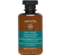 Apivita Oil Balance Shampoo Shampooing nettoyant en profondeur pour cuir chevelu gras 250 ml