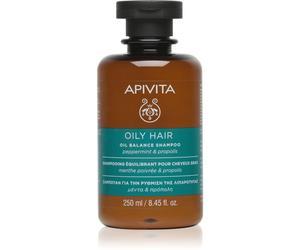 Apivita Oily Hair Oil Balance Shampoo shampoing nettoyant en profondeur pour cuir chevelu gras pour des cheveux plus forts et plus brillants 250 ml