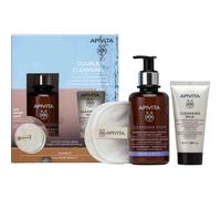 Apivita Set Double Cleansing Foam + Milk Face & Eyes