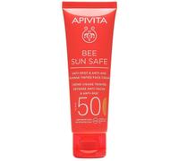 Apivita Bee Sun Safe Crème Visage Anti-Spot & Anti-Age Defense SPF 50 50 ml - Crème Solaire Visage avec Propolis, Algues Marines, Fenouil Marine - Protection UV, IR et Lumière Bleue - Combat Rides et