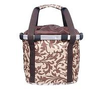 APJJ Panier De Vélo Porte-Chien Avant Panier De Guidon Panier Avant De Vélo Amovible Porte-Chat Polyvalent Et Pliable Amovible Sacoche De Vélo Panier D'achat pour Le Shopping, Le Camping,Marron