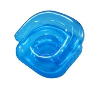 Apkibc Canapé Gonflable pour Enfants sans Pompe, en PVC épais, idéal pour Les Jeux d'intérieur(Blue,24 * 20 * 2CM)