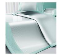 Apkibc Housse de Matelas en Bambou, Housse de lit rafraîchissante en Soie glacée d'été, Tissu de Classe A pour mères et bébés, Refroidissement Rapide, Convient à la Maison(Cyan,180 * 220cm/77)
