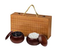 Apkibc Jeu de Go Pliable en Bois, Portable et Facile à Ranger, Parfait pour Les débutants en Go et Gomoku comme (A,44 * 24 * 10cm)