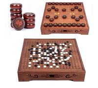 Apkibc Jeu de go Trois en Un, résistant aux Rayures, Facile à Nettoyer et très adapté aux passionnés de go et de gomoku.(A,51 * 51 * 10cm)