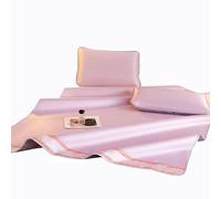 Apkibc Matelas rafraîchissant d'été, adapté aux dormeurs Chauds, Housse de Matelas en Fibre Ultra Froide, Lisse et sans Bruit, Ensemble Trois pièces(Pink,200 * 220cm)