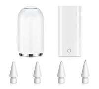 APKLVSR Adaptateur pour Apple Pencil 1ère génération avec USB-C, compatible avec iPad 10e génération 2022, appairage et chargement Bluetooth, avec capuchon de rechange et lot de 4 embouts de rechange