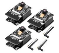 APKLVSR ESP Cam Cartes de développement WiFi Bluetooth ESPCAM 2,4 G DC 5 V Dual-Core avec caméra OV2640 Carte TF avec antennes IPEX pour Arduino(3PCS)