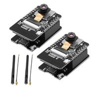 APKLVSR ESP Cam,ESP Cartes de développement WiFi Bluetooth 2,4 G DC 5 V Dual-Core avec caméra OV2640 Carte TF avec antennes IPEX pour Arduino(2PCS)