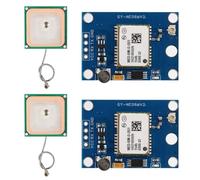 APKLVSR GPS6MV2 Module GPS GPS6MV2 avec contrôle de vol d'antenne, module de position MWC IMU APM2 pour Arduino (2 pièces)