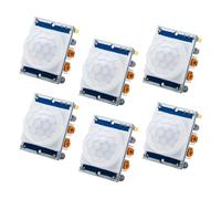 APKLVSR Lot de 6 modules de détecteur de mouvement PIR infrarouge compatible avec Arduino et Raspberry Pi