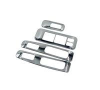 APKOKGNPNC Levier Porte Intérieur pour Qashqai pour J10 2006-2011 Argent ABS Voiture Gauche Fenêtre Lève-vitre Dispositif Couverture Garniture Accessoires Poignée Porte Remplacement