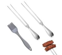APKOL 2 PCS Forchetta per Carne in Acciaio Inossidabile 30cm, Forchetta