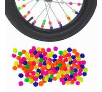 APKOL 72 Pièce Perles Rayons Velo Décoration Vélo Enfant,décoration Roue vélo Fille, Accessoire Fille Perles Décoration, Clip Rayon Coloré pour Filles et Garçons pour Enfants