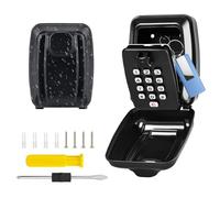 APKOL Boite a Clefs Securisee Exterieur Avec tournevis + vis, Grande Boîte à Clés 12 Chiffres Boite a Clef Aver Code, étanche à l'eau et à la Rouille Coffre a Clef Murale pour Maison Usine Garage