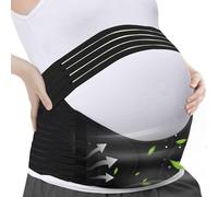 APKOL Ceinture De Grossesse Soutien Abdominal,Bande De Ventre De Maternité Pour Grossesse Soulager La Douleur Dorsale Pelvienne,Bandes de soutien pelvien,Ceinture De Maintien Du Ventre,Noir,M