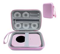 APKOL Rangement Portable Compatible avec Les Périphériques D'étiquetage SUPVAN E10/E16/Nelko P21/NIIMBOT D110/Pristar P15 Mini Imprimantes D'étiquettes Portables Bluetooth (Boîte Uniquement) - Rose