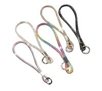 APKOL Set di 5 Laccetti Corti di Lusso con Strass - Cordino Universale | da Polso per Smartphone, Cinturino da Mano Elegante, Laccetto per Cover del Telefono
