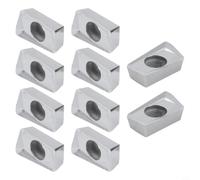 APKT Lot de 10 inserts en carbure pour aluminium APKT1604PDFR-G2-H01 CNC pour usinage semi-finition Taille standard