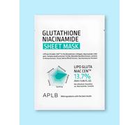 APLB Masque pour le visage au glutathion et à la niacinamide Glutathione Niacinamide Sheet Mask - 25 ml * 10 pcs