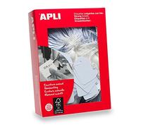 Apli 000383 1000 Étiquettes Bijouterie, 7mm x 19mm, Blanc