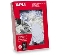Apli 00391 Étiquette Non-Adhésive 500 Pièces Blanc Rectangle