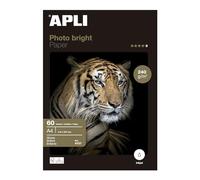Apli 004137 Lot de 60 Papier Photo Bright 210 x 297 mm 240 g