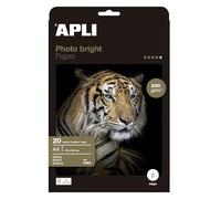 APLI Papier photo 004454 Bright 210 x 297 mm 240 g Lot de 20