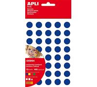 APLI 00994 Lot de 12 feuilles de gommettes Figures géométriques Grand format Couleurs assorties