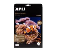 Apli 010415 Lot de 25 Papier Photo satin 210 x 297 mm 240 g