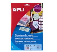 Apli 011844 Lot de 20 Etiquettes multi usage 70 x 37 mm Vert Pastel