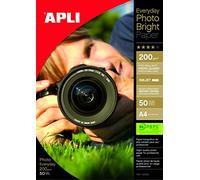 Apli 012239 50 Feuilles de Papier Photo Bright, 210 x 297mm