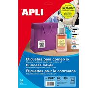 APLI Étiquettes 012847 pour code QR 45 x 45 mm blanc 400