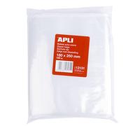 Apli 013131 Lot de 100 Sachets Plastique Refermable 180 x 250 mm