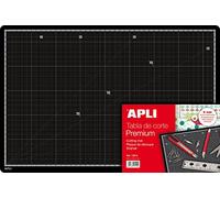 Apli 013919 Tapis de Découpe Premium en PVC, 450mm x 300mm x 5mm, Noir