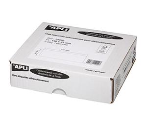 Apli 014020 Lot de 1000 2P Etiquettes 140 x 45 mm Planche