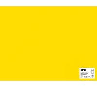 Apli 014263 Lot de 25 Feuilles de carton 500 x 650 mm Jaune