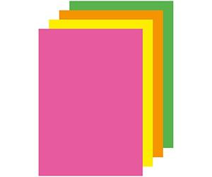 Apli 015287 500 Papiers Couleur, 210 x 297mm, Fluos Assorties