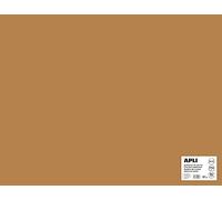 Apli 016504 Lot de 25 Feuilles de carton 500 x 650 mm Noisette