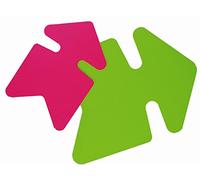 Apli 023725 25 Gamme Fluo Non Effaçable, 240mm x 320mm, 780 g, Rose-Vert