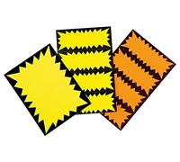 Apli 066318 400 Gamme Fluo Non Effaçable, 35mm x 90mm, 250 g, Jaune-Noir