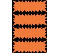 Apli 066418 400 Gamme Fluo Non Effaçable, 35mm x 90mm, 250 g, Orange-Noir