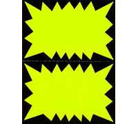 Apli 067317 200 Gamme Fluo Non Effaçable, 60 x 90mm, 250 g, Jaune-Noir