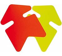 APLI 100407-25 FLECHES CARTON FLUO JAUNE/ORANGE 16x24CM