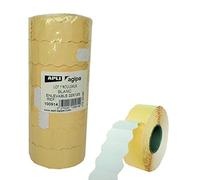 APLI Lot de 7 rouleaux 1500 étiquettes 22 x 12 mm blanc Agipa 100914 G